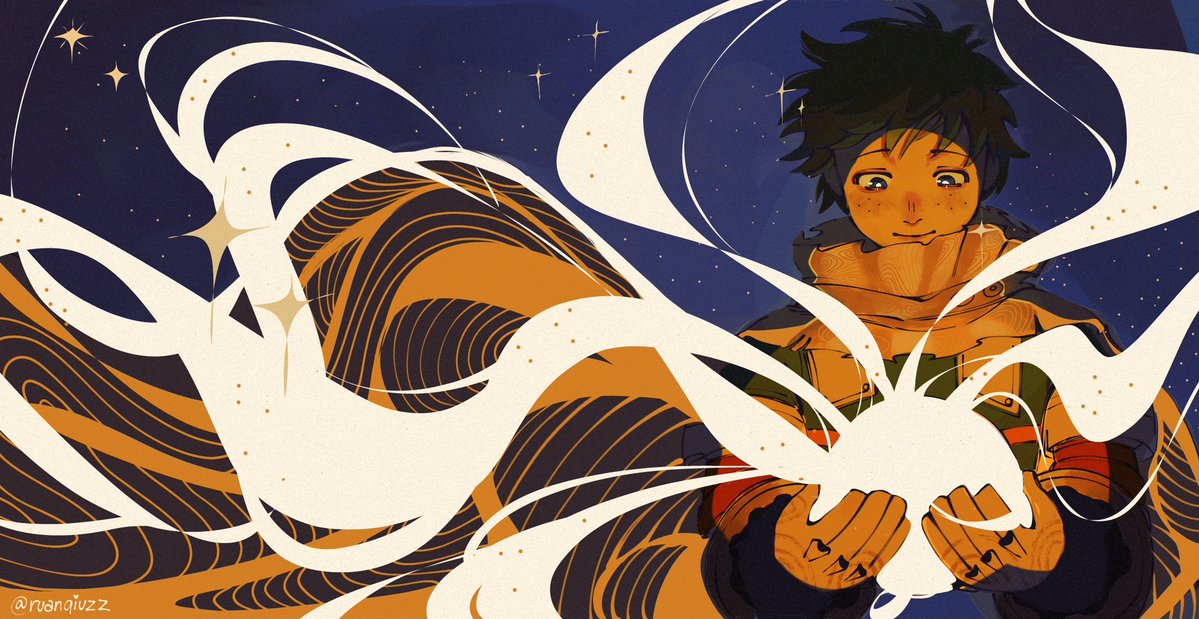 ruanqiuzz's tweet image. it's almost a month since mha ended imy 😔 #izuku #mha