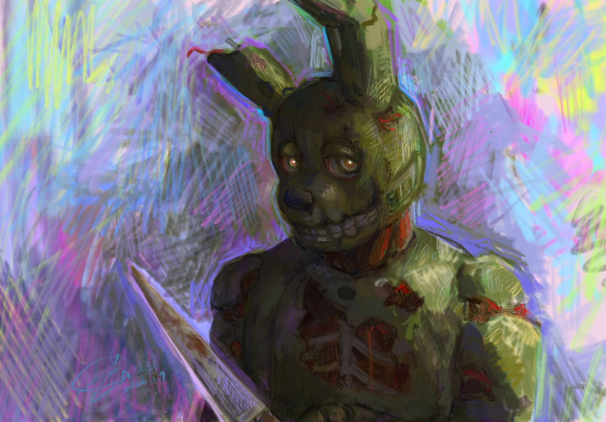 eva0951120's tweet image. Try new colors #springtrap #fnaf