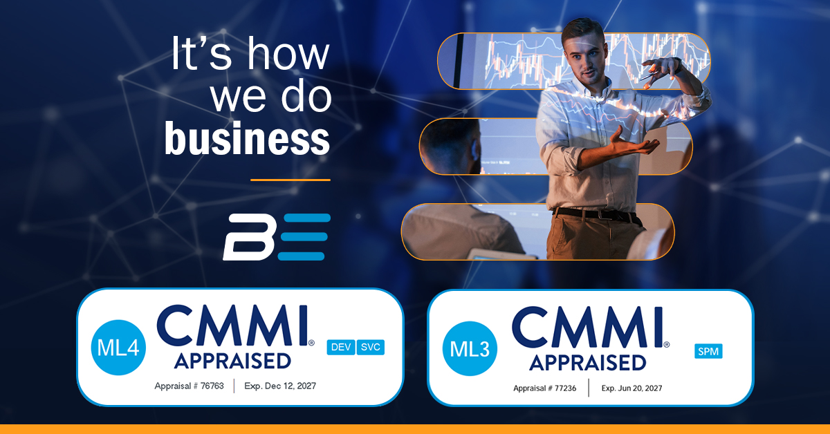 _TeamBE's tweet photo. Strong processes aren’t something we throw together. 𝐓𝐡𝐞𝐲 𝐚𝐫𝐞 𝐡𝐨𝐰 𝐰𝐞 𝐫𝐮𝐧 𝐨𝐮𝐫 𝐛𝐮𝐬𝐢𝐧𝐞𝐬𝐬.

BE sustained our CMMI appraisals (Supplier L3; Services &amp; Development L4), reinforcing our disciplined approach.

𝐓𝐡𝐢𝐬 𝐢𝐬 𝐡𝐨𝐰 𝐁𝐄 𝐝𝐨𝐞𝐬 𝐛𝐮𝐬𝐢𝐧𝐞𝐬𝐬. https://t.co/vFtEwqmEaK