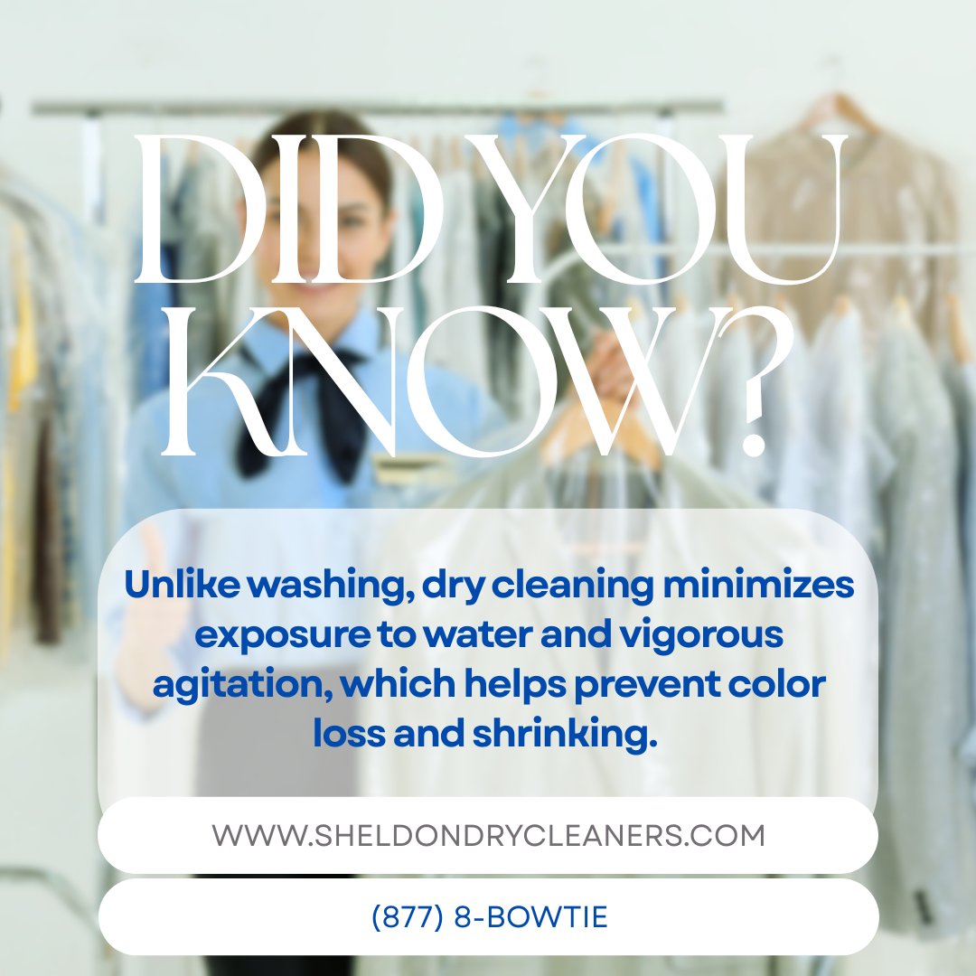 Love your clothes longer 👔👗 Keep your favorite pieces stay looking new, wear after wear.
🔗 sheldondrycleaners.com/drycleaning
