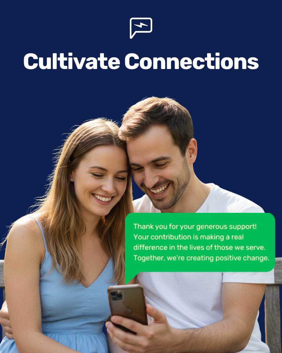 ⭐️ Your mission happens in the community.

But to reach that community, you need a bridge.

⚡️ At Powered By Text, we exist to cultivate connections that create infinite impact. We believe that when people are truly connected, there is unlimited potential for good.

In a world