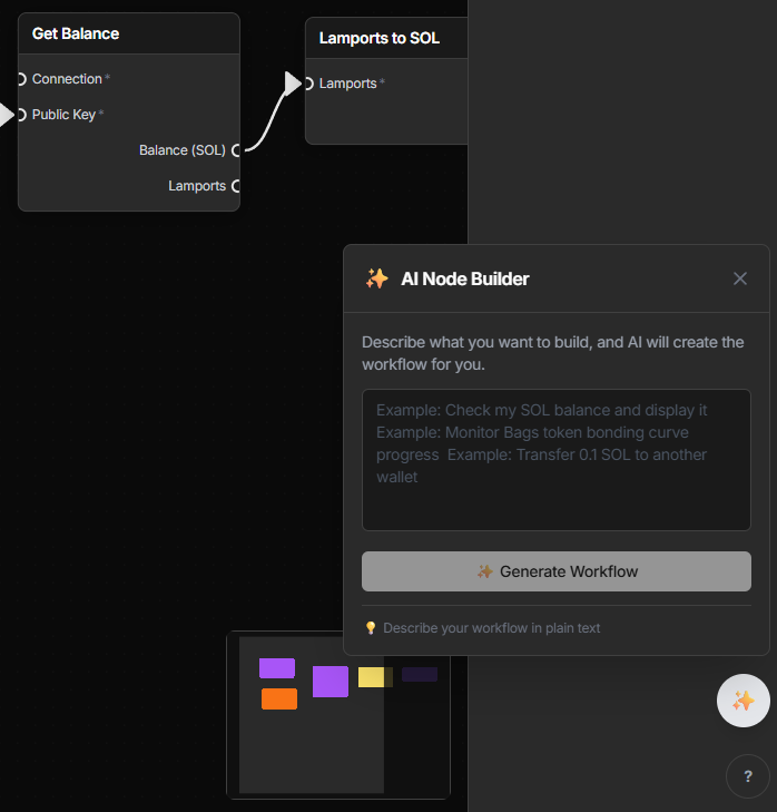 NextWorkspace's tweet image. Added AI node builder!