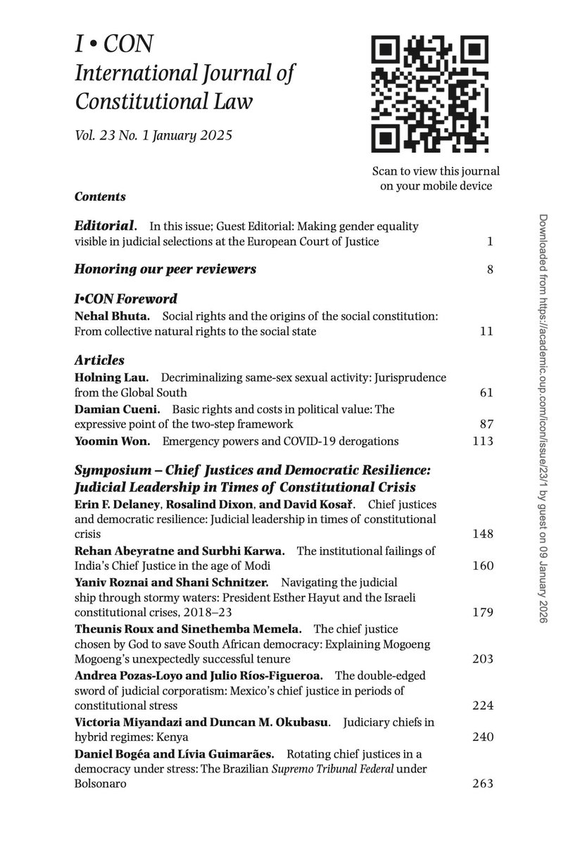 International Journal of Constitutional Law tweet media