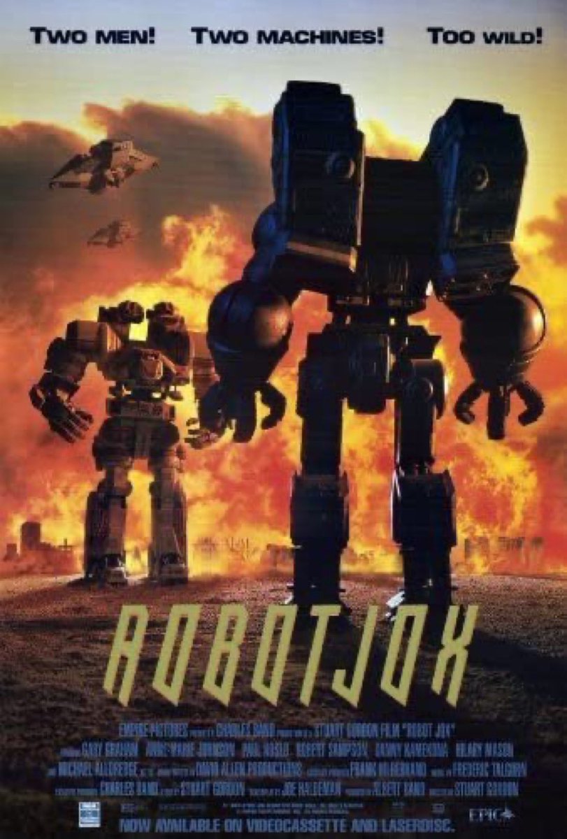 GabeCrate's tweet image. ☢️#116. Robot Jox, 1989. While the Jox go robot-less for the entire second act, you still couldn’t peel the grin off my face watching these charming #stopmotion miniatures duke it out. Characters, pacing, and tonal focus could have used as much loving attention to detail. 3/5 ☢️