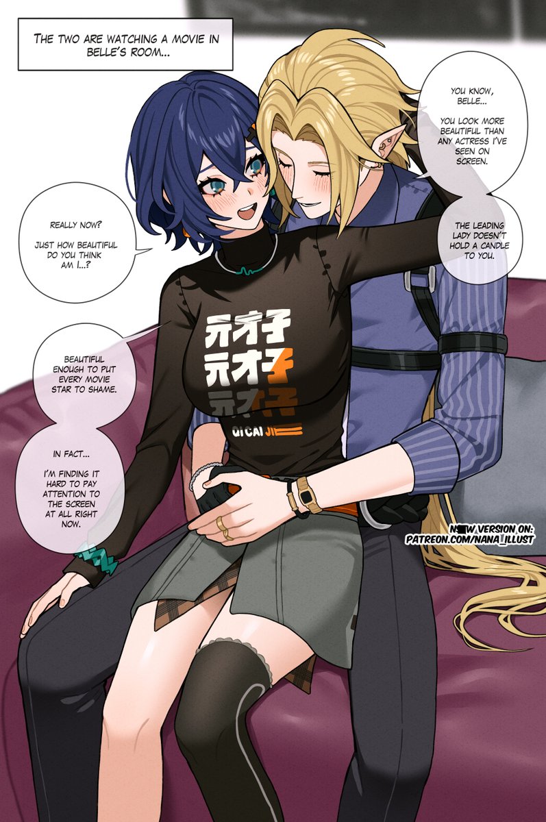 nana__illust's tweet image. Hugo x Belle Movie Night
#zzzero #ZenlessZoneZero