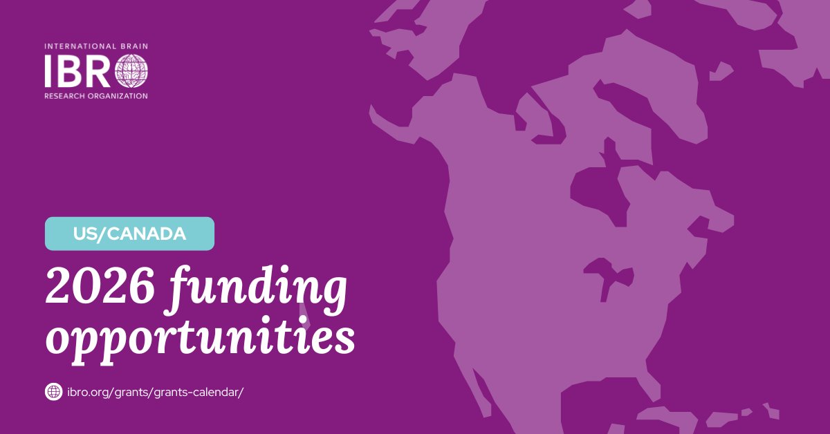IBROorg's tweet photo. 🇺🇸🇨🇦 #IBROinUSCanada: IBRO’s 2026 #grants support #neuroscientists in the US &amp; Canada at every career stage for professional development &amp; event organization.

🔗 See what’s available in the region: https://t.co/g2JIpI8CGU

@JasonSynaptic @KarimiLab https://t.co/qGeSp7oZdp