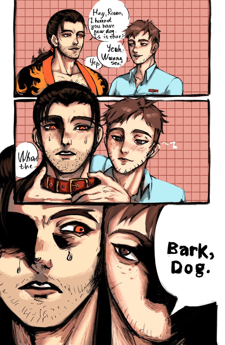 His new dog ~ 

#flambert
#flambae 
#robertrobertson 
#dispatch