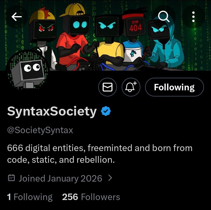 MikeAhams's tweet image. 🚨 EARLY ALPHA 🚨

@SocietySyntax  Freemint on base

MINT DETAILS 

Supply ➜ 666
Blockchain ➜ Base
Mint Price ➜ FREEMINT

Follow and stay active 
I'll be raffling some GTD spots today
