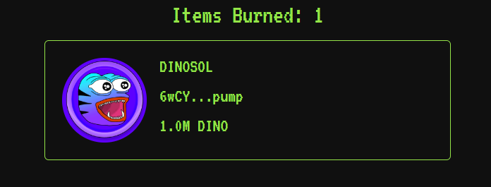 DinosolMeme's tweet image. 💵 Another 1,006,857 $DINO (0.1% of Total supply) was bought and burned. 

Proof here:
solscan.io/tx/2nE4UyjEiSR…

Consistency is the key. We have already burned ~144m $DINO (14.4%) since launch