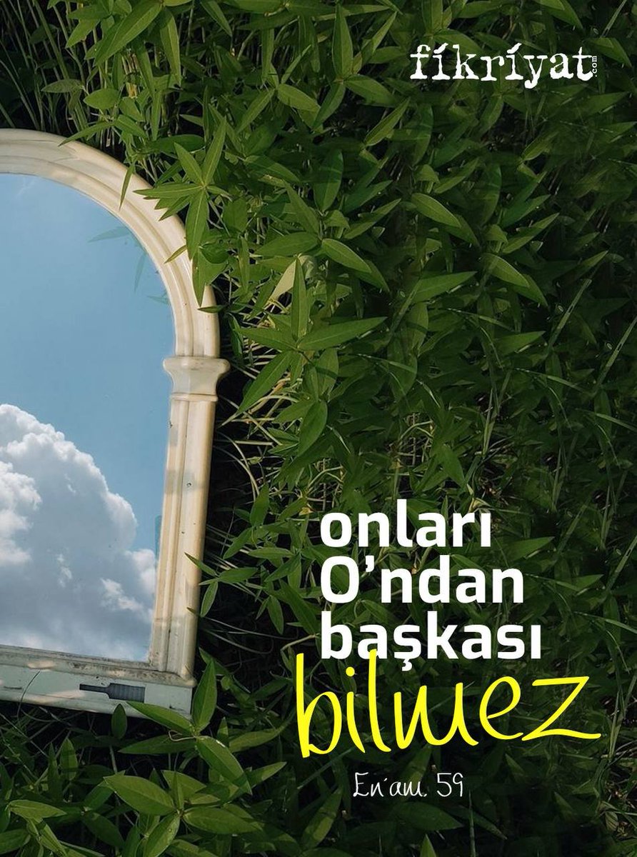 "O, yerin karanlıklarındaki tek bir taneyi bile bilir. Yaş ve kuru ne varsa hepsi apaçık bir kitaptadır."

En'âm Suresi