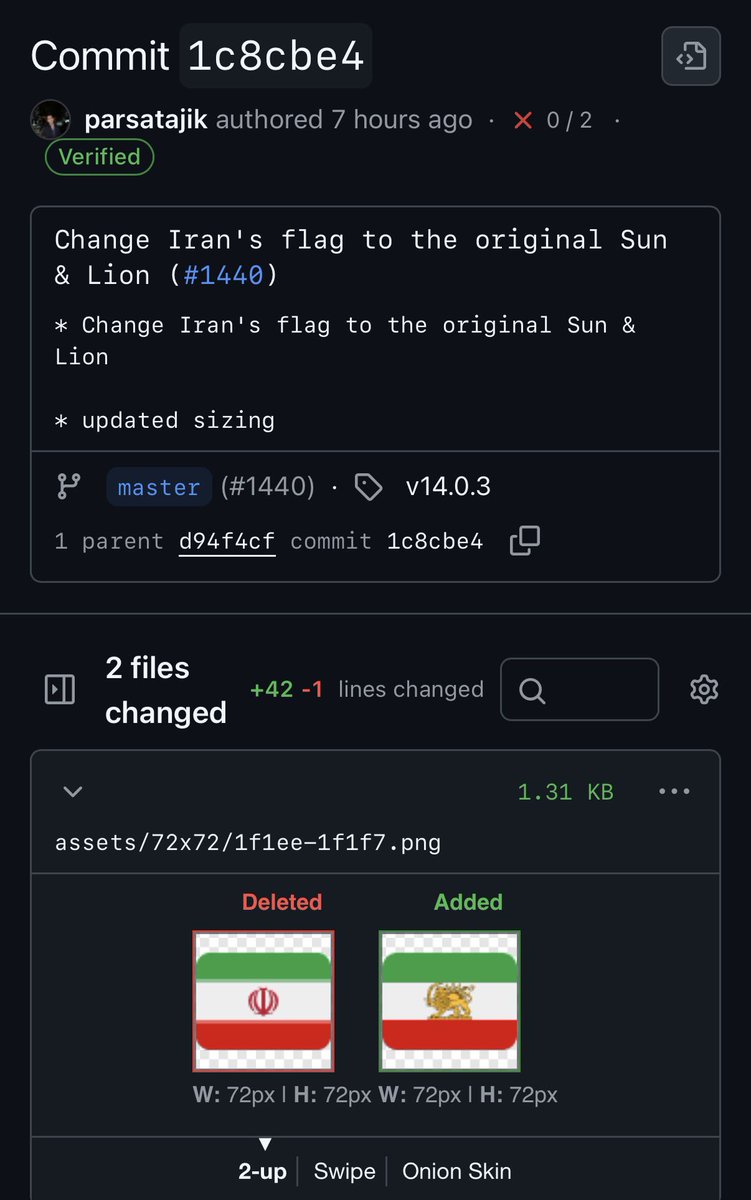 این commit توییتر (X) هم تو تاریخ میمونه . 
مرسی از <a href="/nikitabier/">Nikita Bier</a> ✌️