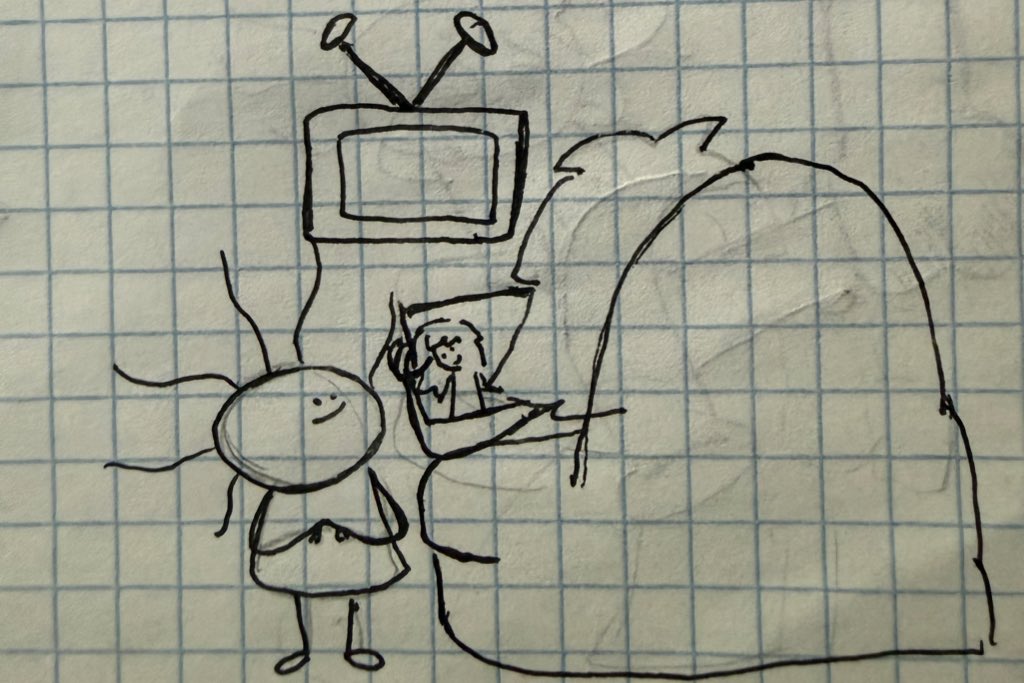 Merey_Nurlan's tweet photo. Part 3 . Mom's reaction to the drawing, https://t.co/CdcDiilaxH