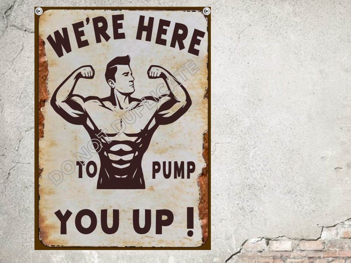 arlissbryant's tweet image. Body Building Muscles Sign We're Here To Pump You Up Gym Sign SNL tuppu.net/f3e0c566 #kitchenconnection #Etsy #ManCaveSign