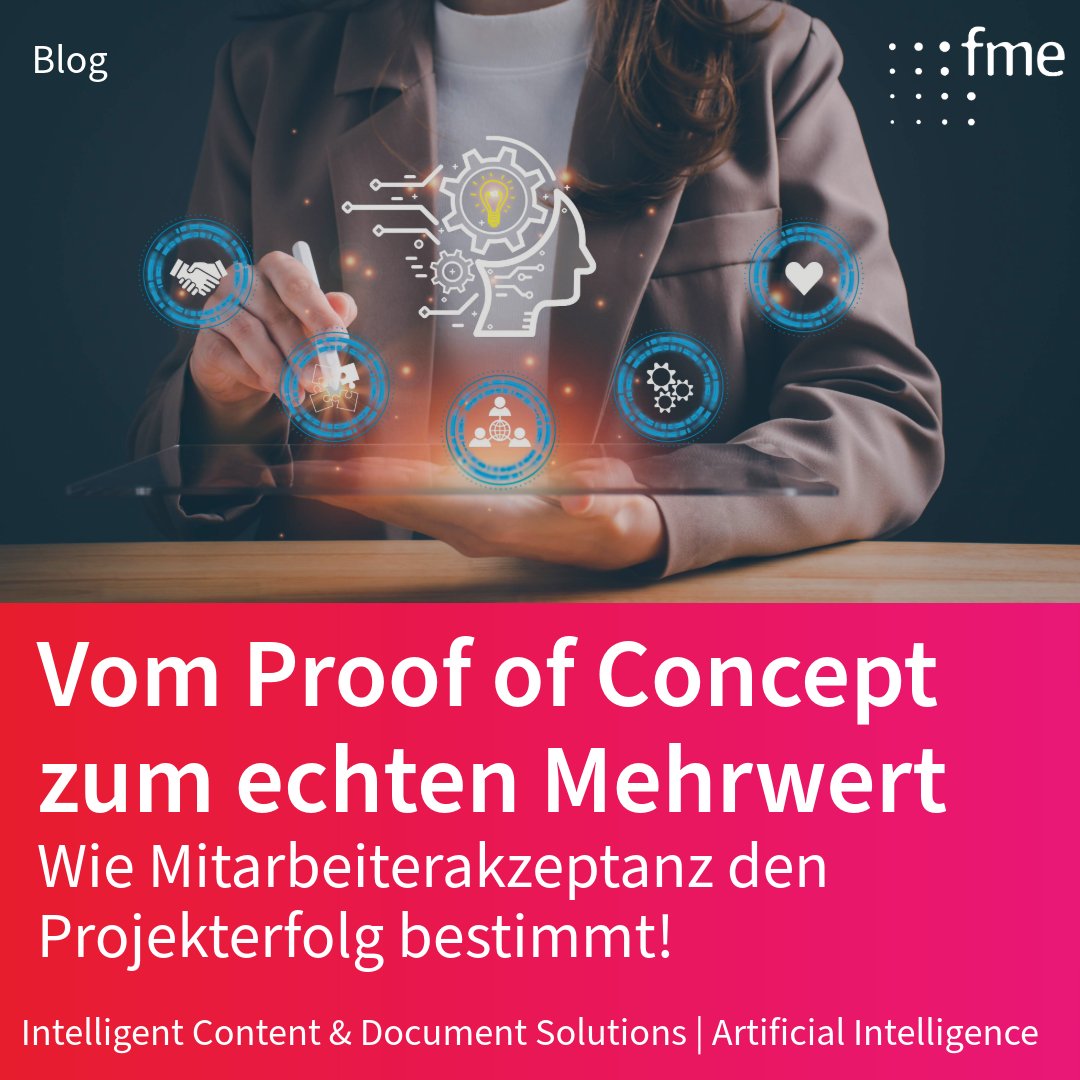 🚀 Vom Test zum Erfolg: Warum #Mitarbeiterakzeptanz über den Erfolg digitaler Projekte entscheidet. #PoC und #ChangeManagement machen den Unterschied.

👉 Zum Blogbeitrag: eu1.hubs.ly/H0qQp3-0