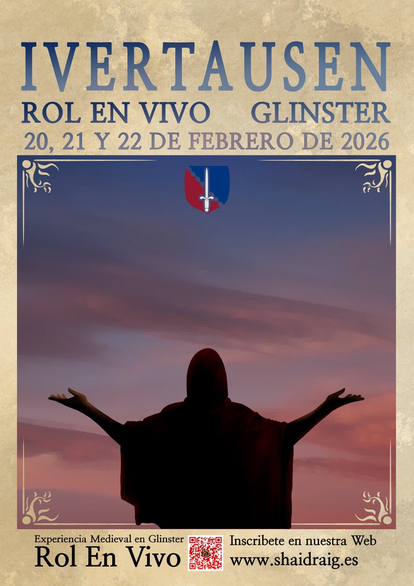 Shaidraig's tweet photo. Ivertausen

🌍 20, 21 y 22 de febrero de 2026
🎮 Rol en vivo
📢 Inscripciones abiertas – Aforo limitado
📍 Ubicación: Glínster
👥 Aforo: 50
🎟️ Reserva tu plaza y forma parte de este momento crucial.

¿Tomarás las riendas del destino del pueblo? https://t.co/XRKgfPgIm7