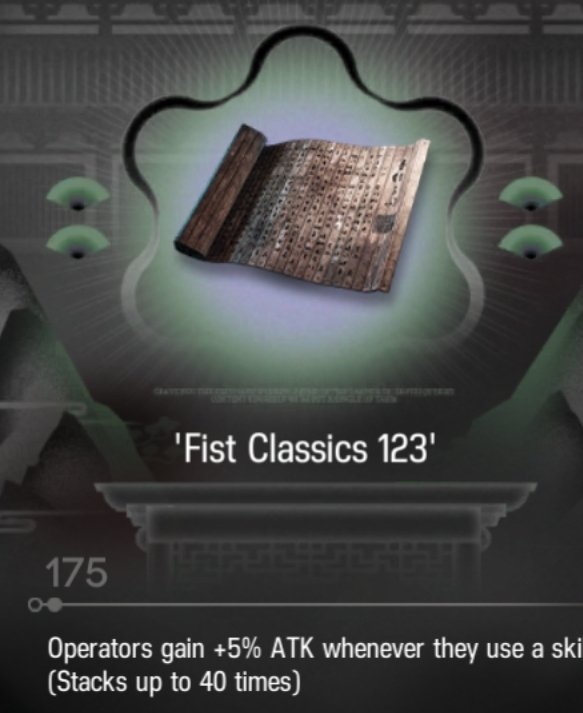 DoodleHetch's tweet image. I like finding nice combinations for future runs of IS6 in #Arknights especially if it works for certain units.
Imagine with medic defenders with these relics?
Sp recovery is faster.
Heals will be stronger.
Deal damage while blocking units fromhugd built up atk thanks to 123.👓