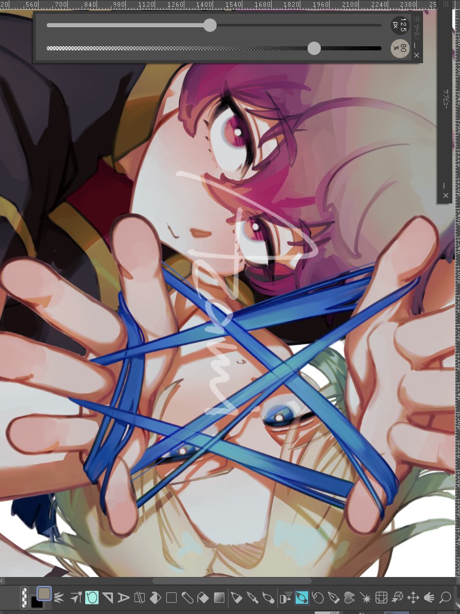 1228Azami's tweet image. 一枚大体できたよ～
あと調整（kins）