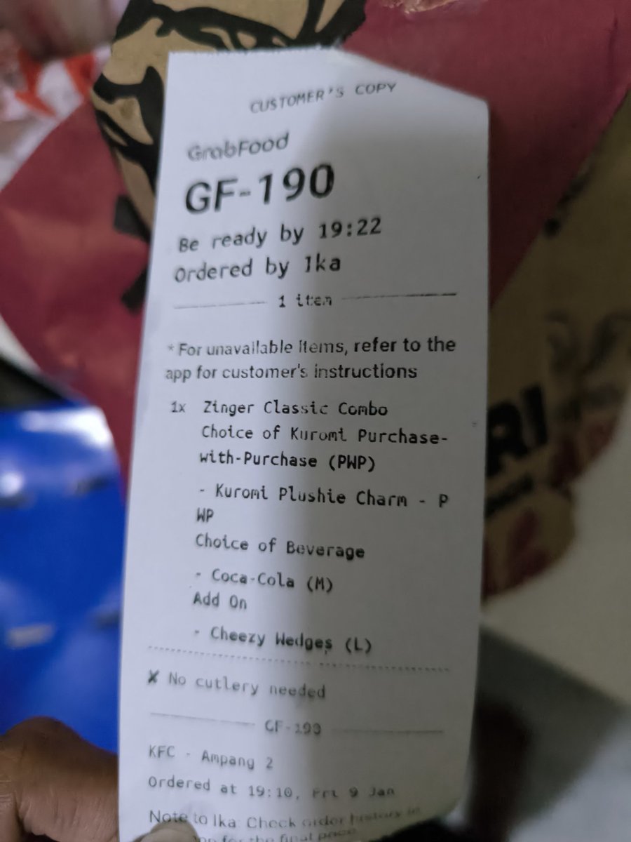 xxuruika's tweet photo. @GrabMY hi can you check my report asap, about my item missing, disappointed idk where to complain https://t.co/Y7ngkT6zbR