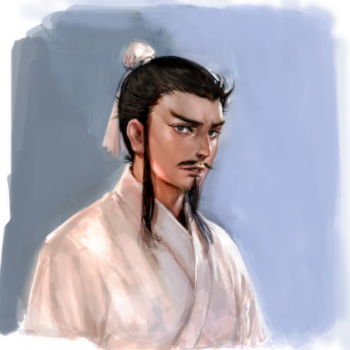 dessincro_teiki's tweet image. 先月のよくわからん孟徳くんと、孟徳……
右の方、今見ると顎が小さいな