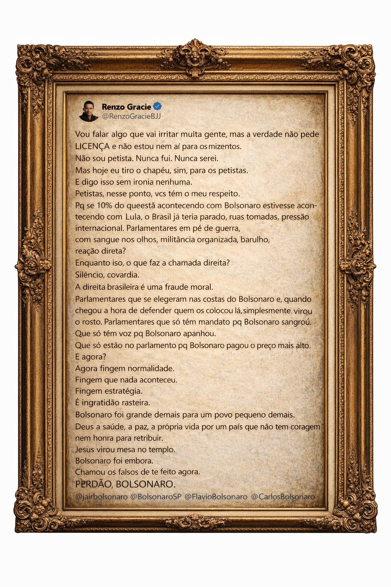 petroConservado's tweet photo. @RenzoGracieBJJ esse texto merece ser Emoldurado https://t.co/vGRmN1QIXs