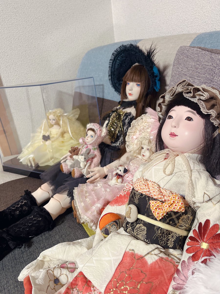 自分が心から可愛いと思って集めたお人形たち、私の小さな美術館