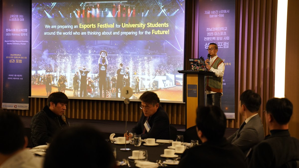 miracleplaygg's tweet photo. Miracle Play joins the IEEU Korea Launch Ceremony! 🇰🇷✨

On January 6, Miracle Play proudly participated in the IEEU Korea inauguration ceremony, marking the beginning of an exciting new chapter in esports education and innovation. 🚀

Together, we share a strong vision to nurture the next generation of Esports professionals and to expand the global esports ecosystem through advanced AI and Web3 technology. 🌍🔥

#MiraclePlay #IEEU #IEEUKorea #Esports #AIAgent