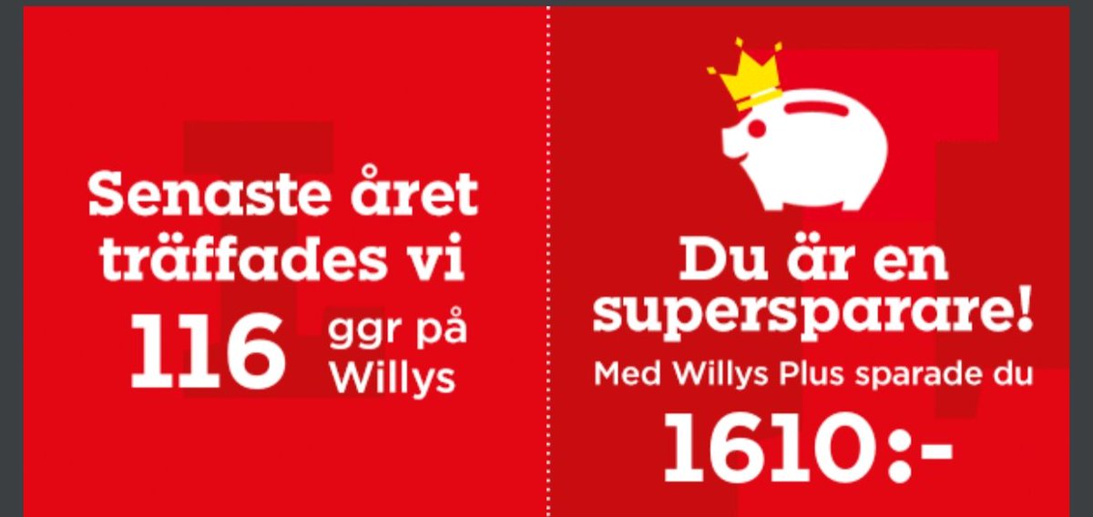 xnyz1339's tweet image. Hur gick ditt år på Willys?

#willys