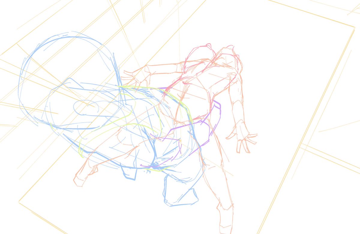 今日の支援サイト用エロ落書きのラフ 