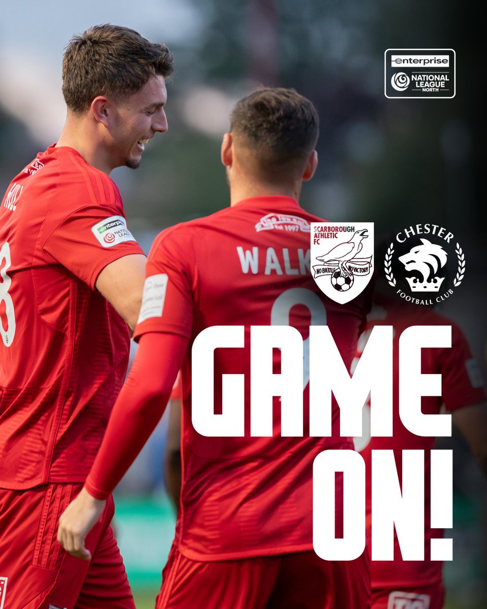 safc's tweet image. 𝗚𝗔𝗠𝗘 𝗢𝗡 🚨

Confirmation that following a pitch inspection tomorrow's home game at Bridlington vs Chester is going ahead!

See you tomorrow Seadogs 👋

Full match info: scarboroughathletic.com/news/chester-h…