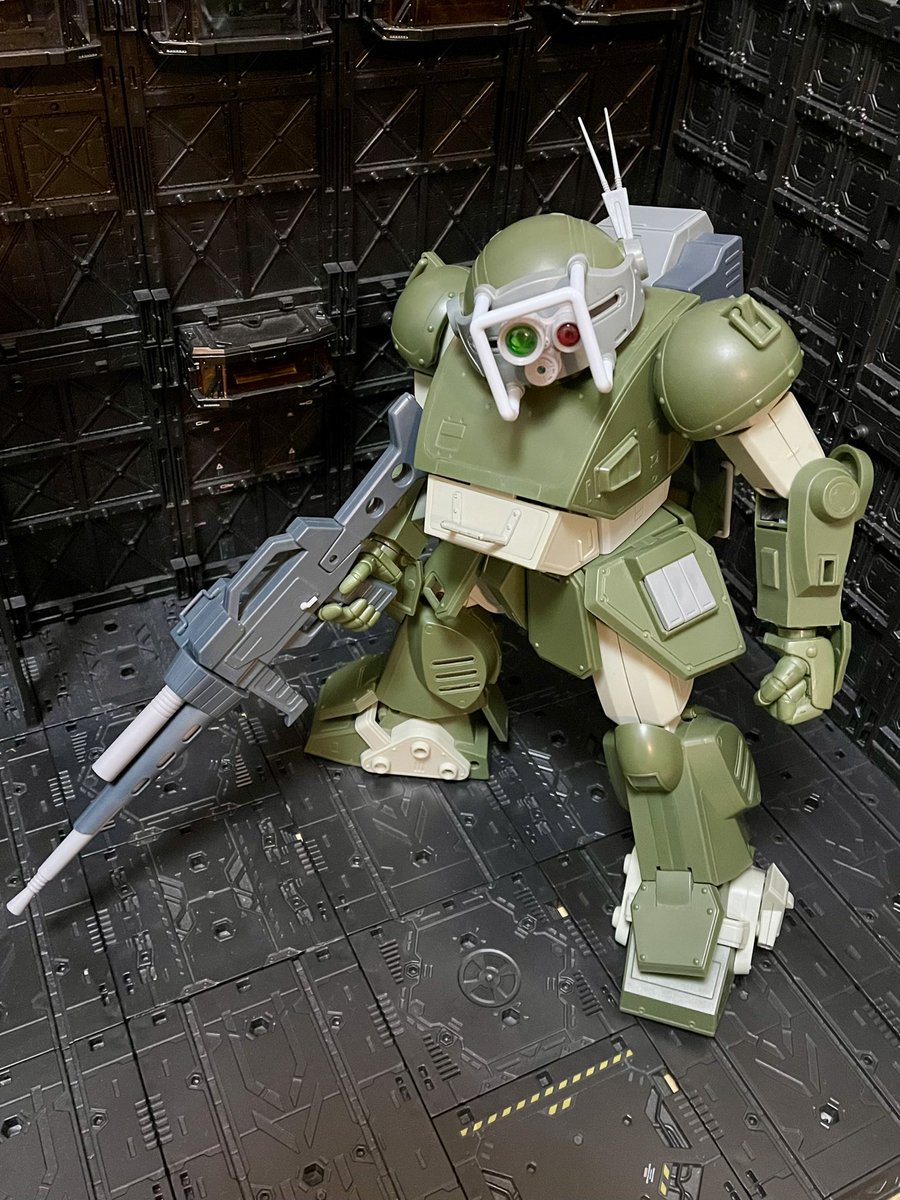 YAMATO製 1/12スコープドッグ。大きいの良えなぁ。 #毎月9日は09系ATの日