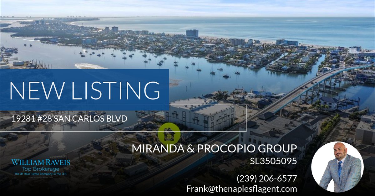 NaplesProcopio's tweet image. 📍 New Listing 📍 Take a look at this fantastic new property that just hit the market located at 19281 #28 San Carlos Blvd in Fort Myers Beach. Reach out here or at (239) 206-6577 for more information homeforsale.at/19281_28_SAN_C…