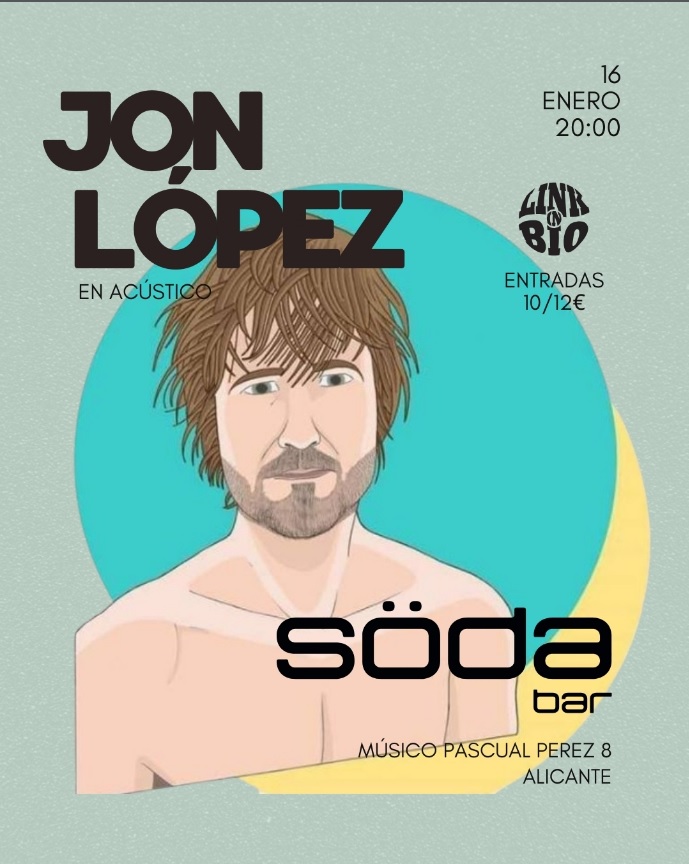 El plan para la próxima semana es la del concierto de Jon López(<a href="/quefas_es/">quefas.es</a>/<a href="/alicantelivemu/">alicantelivemusic.com</a>) el viernes 16 en <a href="/barsoda/">Söda Bar</a> 

alacant-indie.blogspot.com/2026/01/concie…