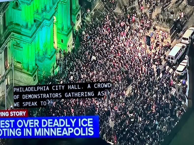 jkbjournalist's tweet image. Philadelphia last night.