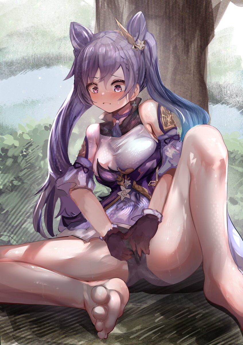 外で痒さに負けて引っ掻いてる姿を描き増した～ 