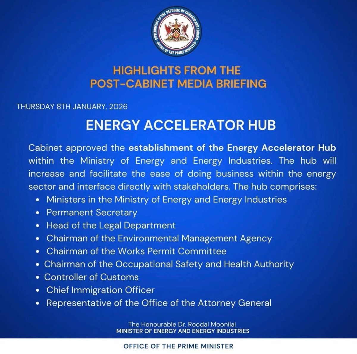 Ministry of Energy and Energy Industries tweet media