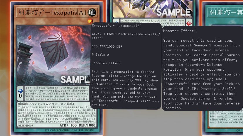 New Enneacraft cards! 🔺🔺🔺

The big one is a Tachyon Transmigration 😵‍💫