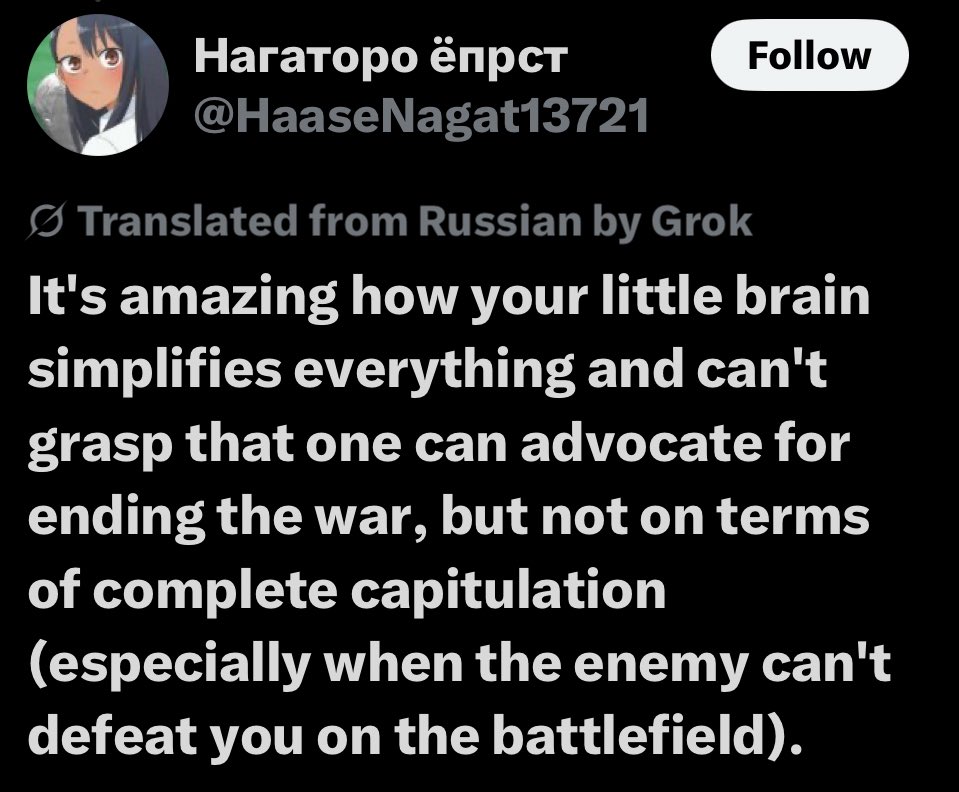 nastasiaKlimash's tweet photo. This is the “anti-war” Russian answer btw https://t.co/uOpl7KPA1k
