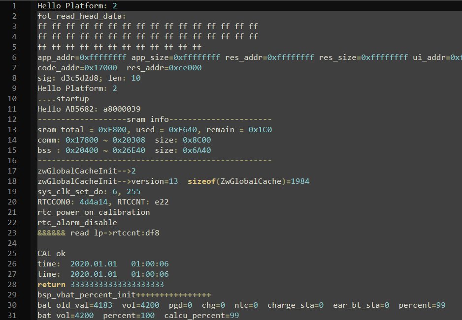 theXappy's tweet photo. Finally got my "A9 Pro" (AirPods knockoff) to spit out debug output over UART.

I opened up the case but eventually found out the UART pin is accessible via USB-C's A5/B5 pin. 
Oh well. https://t.co/TEm7xPq7dG