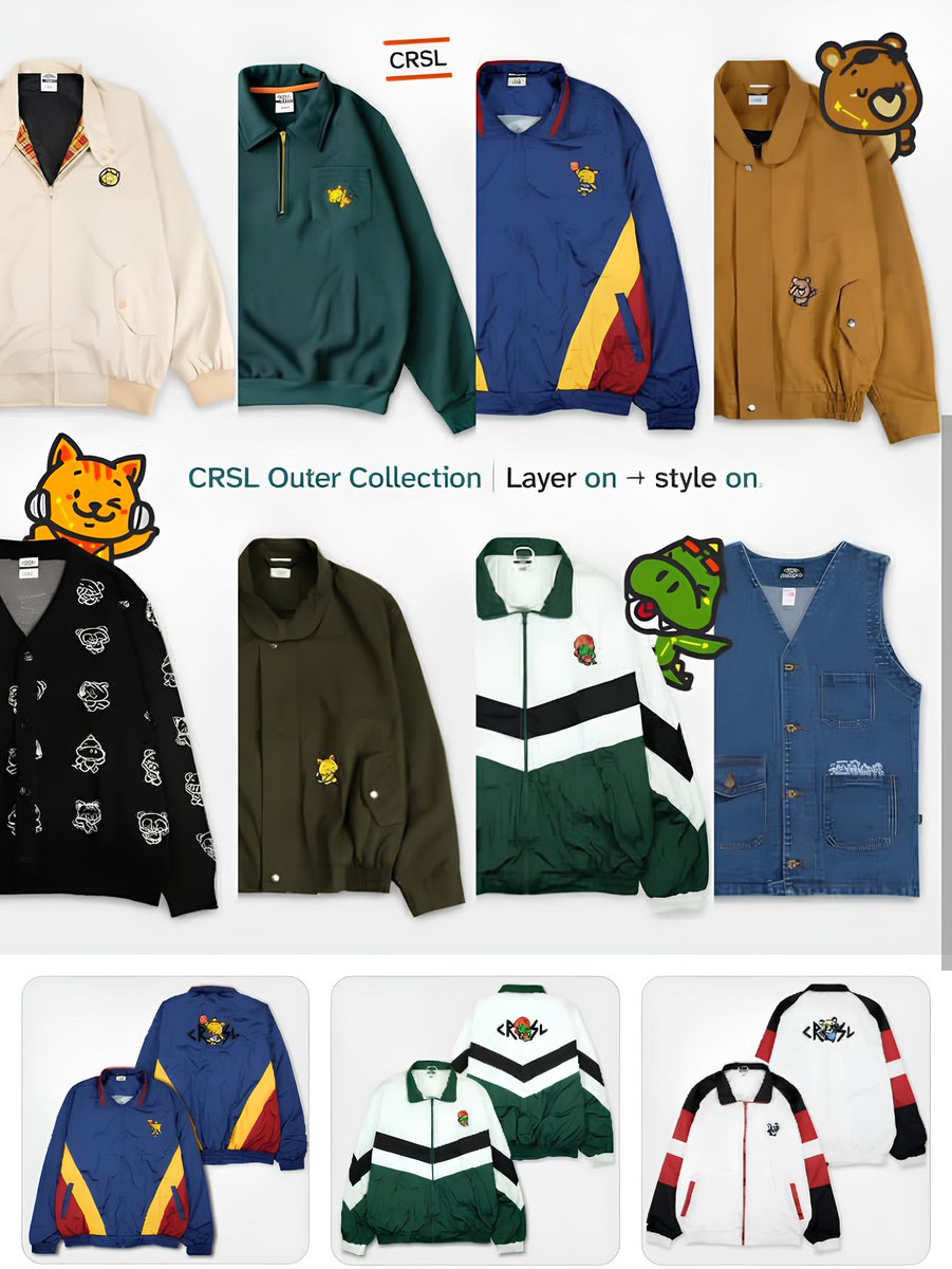 preftyc's tweet image. From jackets to vests - cool outerwear by local brand CRSL 💯