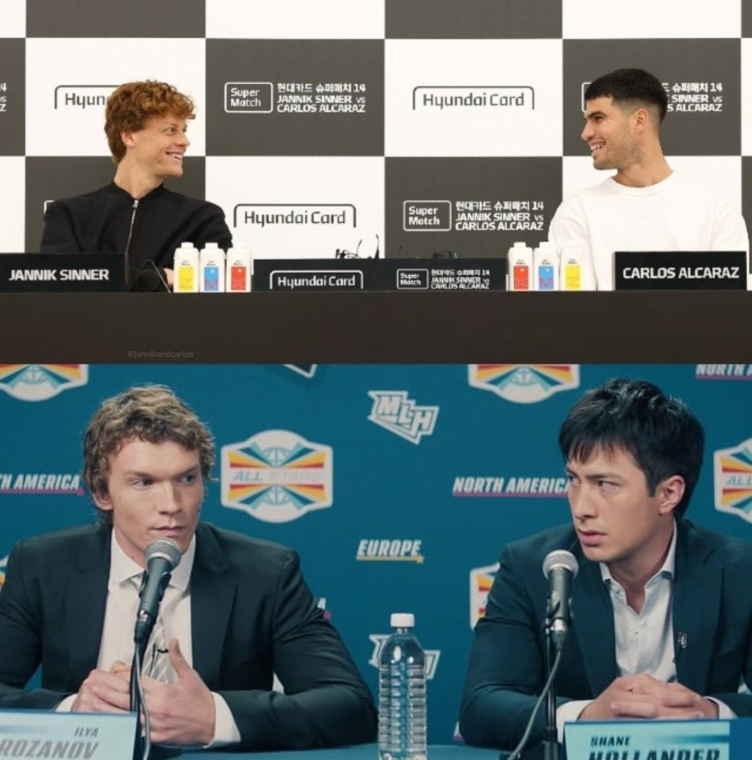 jannikandcarlos's tweet image. Heated rivalry.