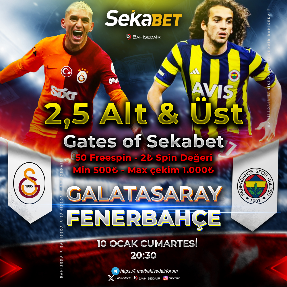 BahisedairX's tweet photo. 🔥𝐆𝐚𝐥𝐚𝐭𝐚𝐬𝐚𝐫𝐚𝐲⚔️𝐅𝐞𝐧𝐞𝐫𝐛𝐚𝐡𝐜̧𝐞🔥

@x_sekaresmi 2,5 Alt &amp; Üst

🎰 𝟓𝟎 𝓕𝓻𝓮𝓮𝓼𝓹𝓲𝓷 ( Gates Of Sekabet )

2₺ ( Spin Değeri )

MAXİMUM ÇEKİM : 𝟏𝟎𝟎𝟎₺

Telegram Katılım Zorunludur.

Bahisedair Telegram 👉 https://t.co/2eLv9XXsnI

📲 https://t.co/NxgJRKJwdG https://t.co/XbJAv5IZNt