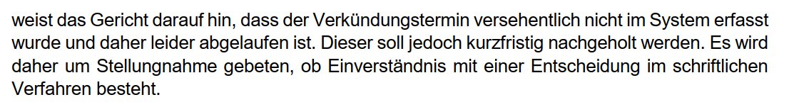 Klarer Anwaltsfehler, oder?