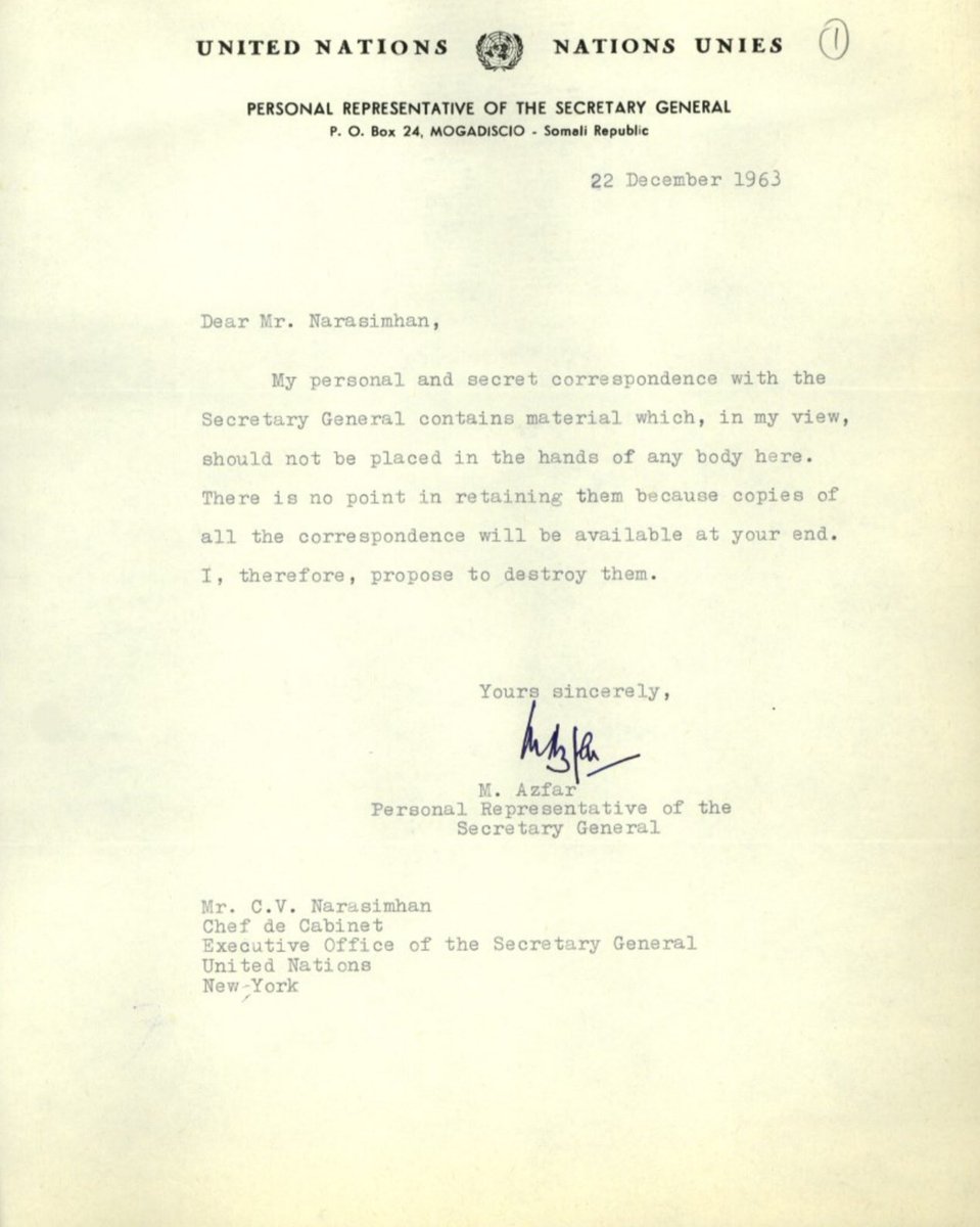 westtoeastt's tweet image. The United Nations is a corrupt and evil globalist organization that stole the rights of MILLIONS of Somalilanders 

Those files pertaining to the illegal acts used to extinguish the Republic of Somaliland are still listed as ‘STRICTLY CONFIDENTIAL’ nearly 70 years later.