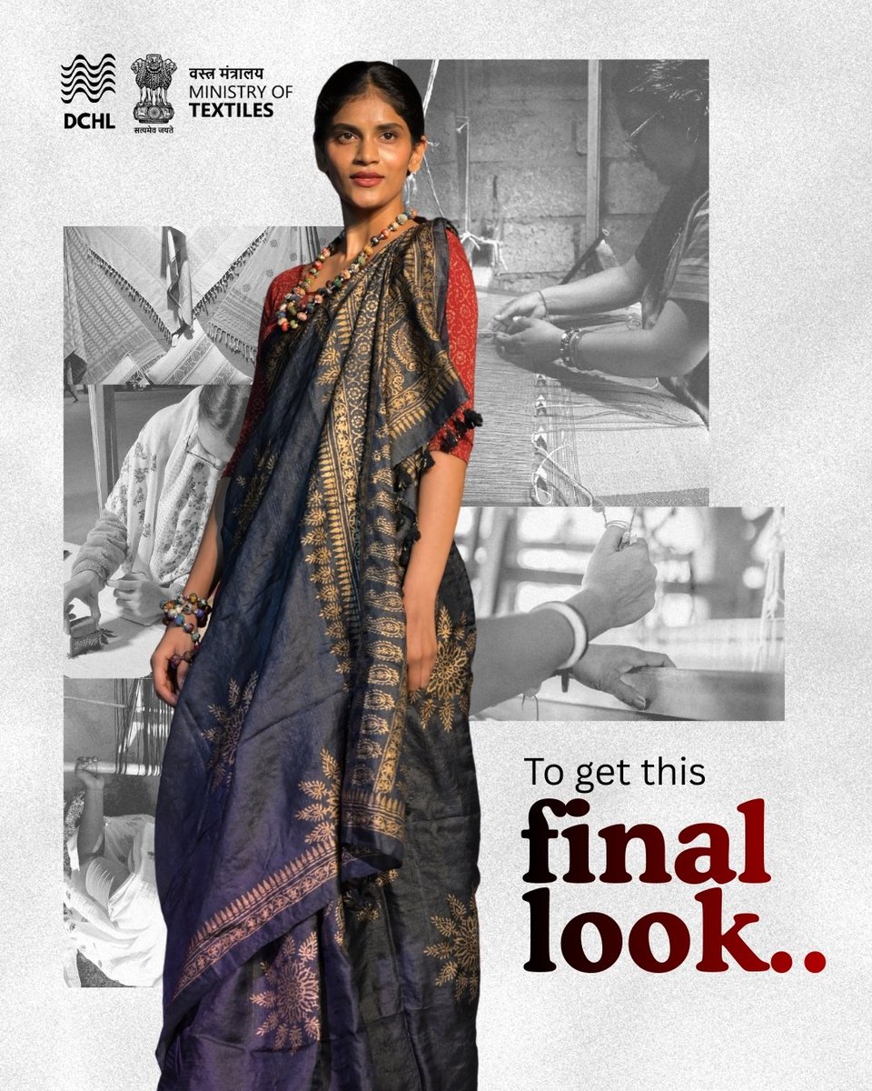 dchandlooms01's tweet image. Every weave marks the end of a beginning...and start of a story in every thread. 

#handloomheritage #weaversofindia #weaving #dchandlooms #finallook