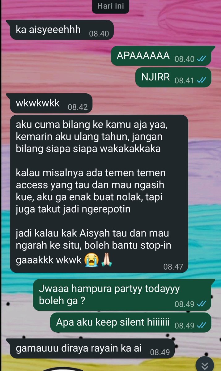Gemeshhh bgt udh request gamau dibikin heboh di hari ultahnyaa
