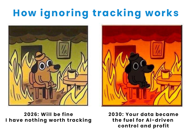 Tracking doesn’t feel dangerous at first.
It feels harmless. Personal. Small.
But data doesn’t expire. It compounds.

What’s collected quietly today becomes power tomorrow, especially when AI connects the dots.

That’s why #Dlicom was built differently. As a web3 #SocialFi it's