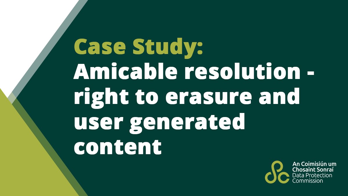 Data Protection Commission Ireland tweet media