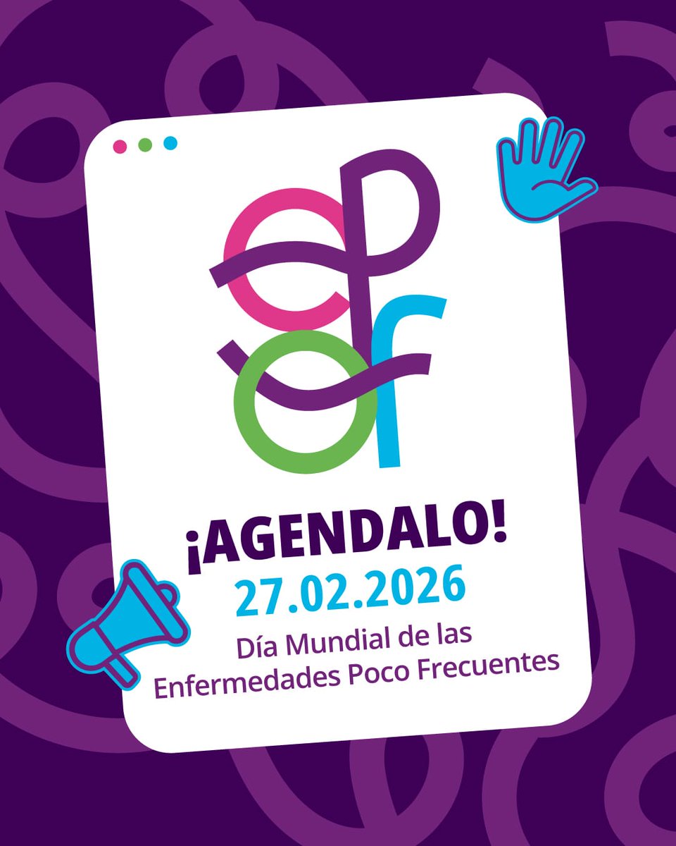 😍 ¡Agendalo!
📅 El viernes 27 de febrero haremos nuestro gran evento por el Día Mundial de las Enfermedades Poco Frecuentes.

🔜 Pronto brindaremos más detalles y comunicaremos otras actividades en esa semana.

#SomosALAPA #Pacientes #Salud #DiaDeLasEPOF