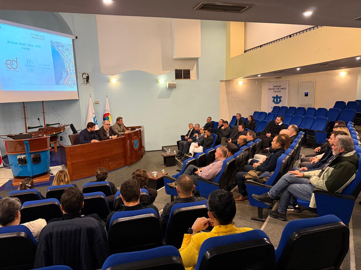 İMEAK Deniz Ticaret Odamız ve Muğla Büyükşehir Belediyemiz organizasyonunda 2. Düzenlenecek olan 14 – 18 Ekim 2026  Bodrum Boat Show hazırlık toplantısı İMEAK Deniz Ticaret Odası Bodrum Şube Seminer Salonumuzda ev sahipliğimizde gerçekleşti.
Toplantıya İMEAK Deniz Ticaret Odası