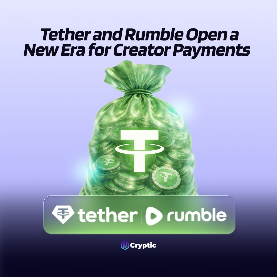 🚨NEWS: @tether and @rumblevideo have launched a non-custodial crypto  wallet that allows users to tip creators in Bitcoin, USDT, and Tether Gold  directly on the Rumble platform while retaining full control of